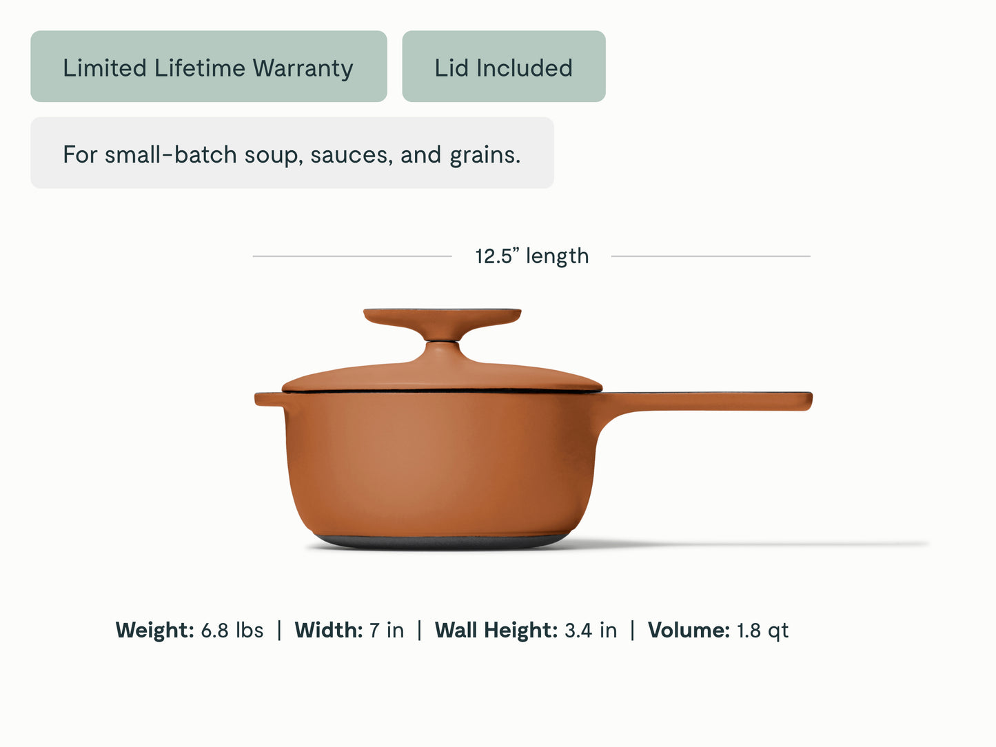 Cast Iron Mini Sauce with Lid