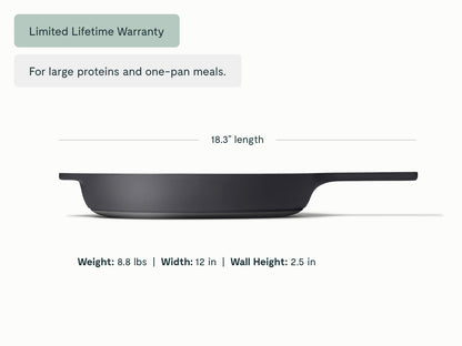Cast Iron 12 inch Skillet