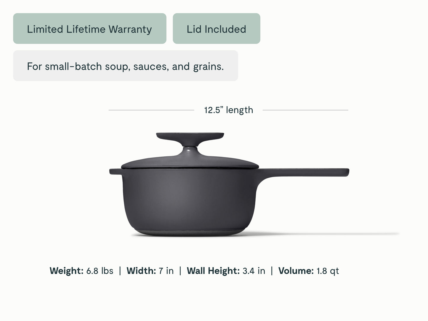 Cast Iron Mini Sauce with Lid