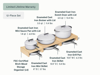 Enameled Cast Iron & Minis Set