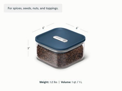1 L Small Glass Airtight Container
