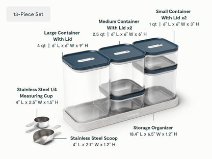 13-pc Glass Airtight Container Set