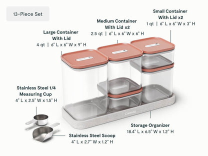 13-pc Glass Airtight Container Set