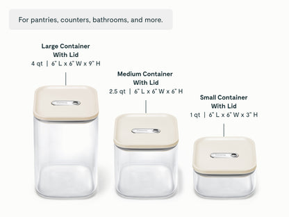 Glass Airtight Container Trio