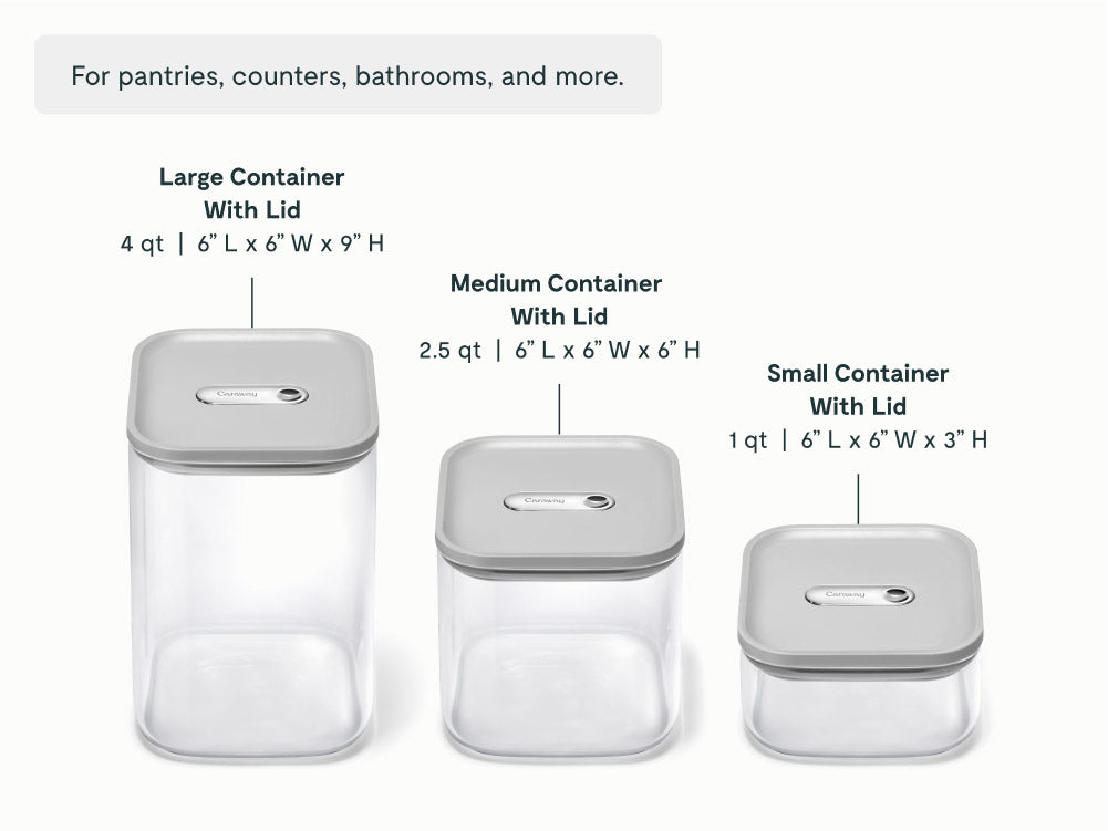 Glass Airtight Container Trio