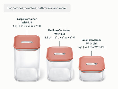 Glass Airtight Container Trio