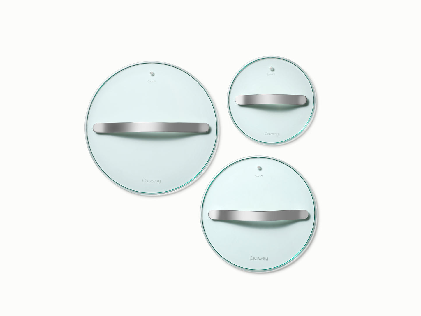 Glass Lid Set of 3