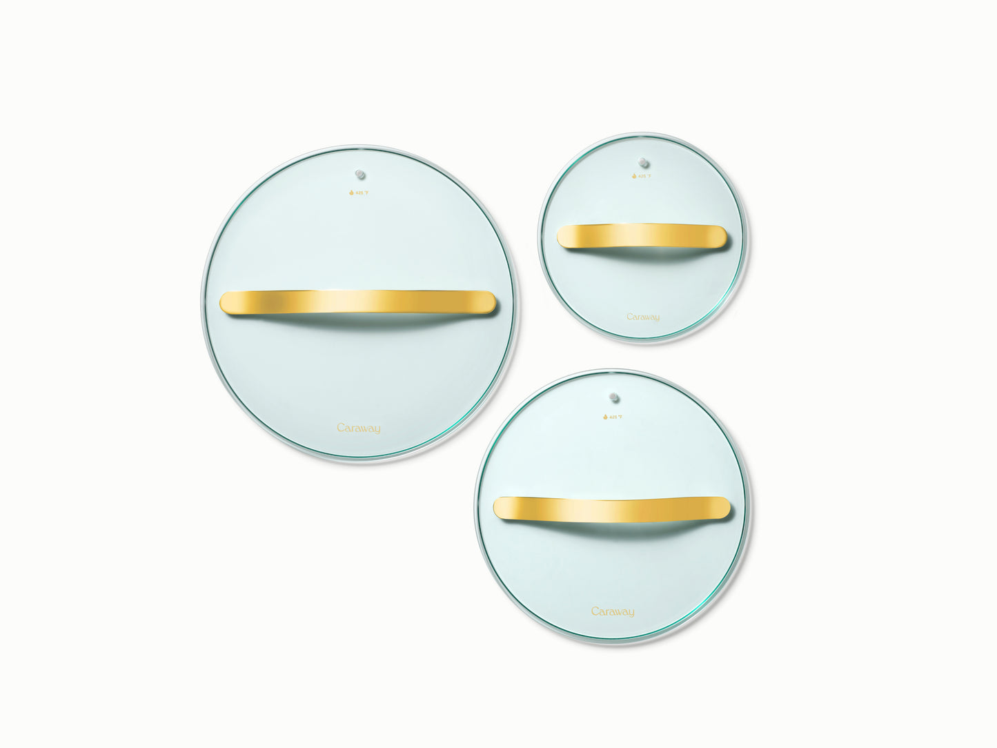Glass Lid Set of 3