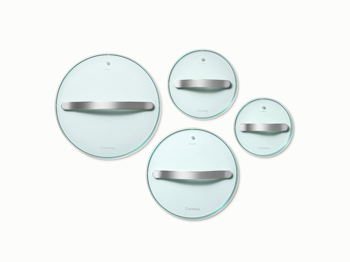 Glass Lid Set of 4