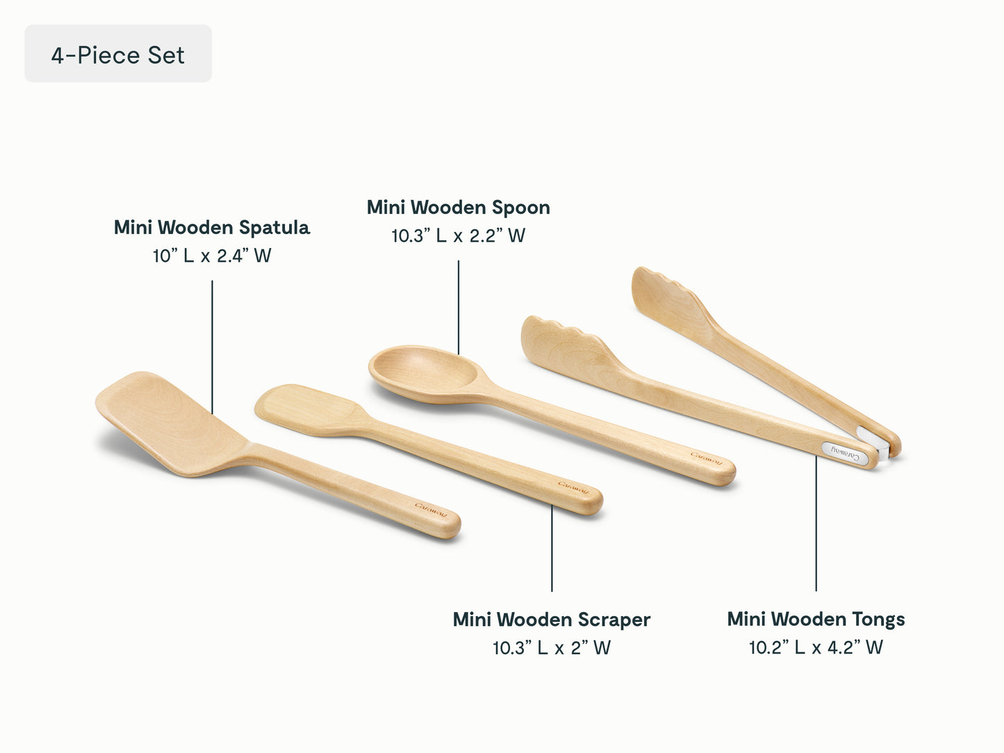 4 Piece Mini Utensil Set