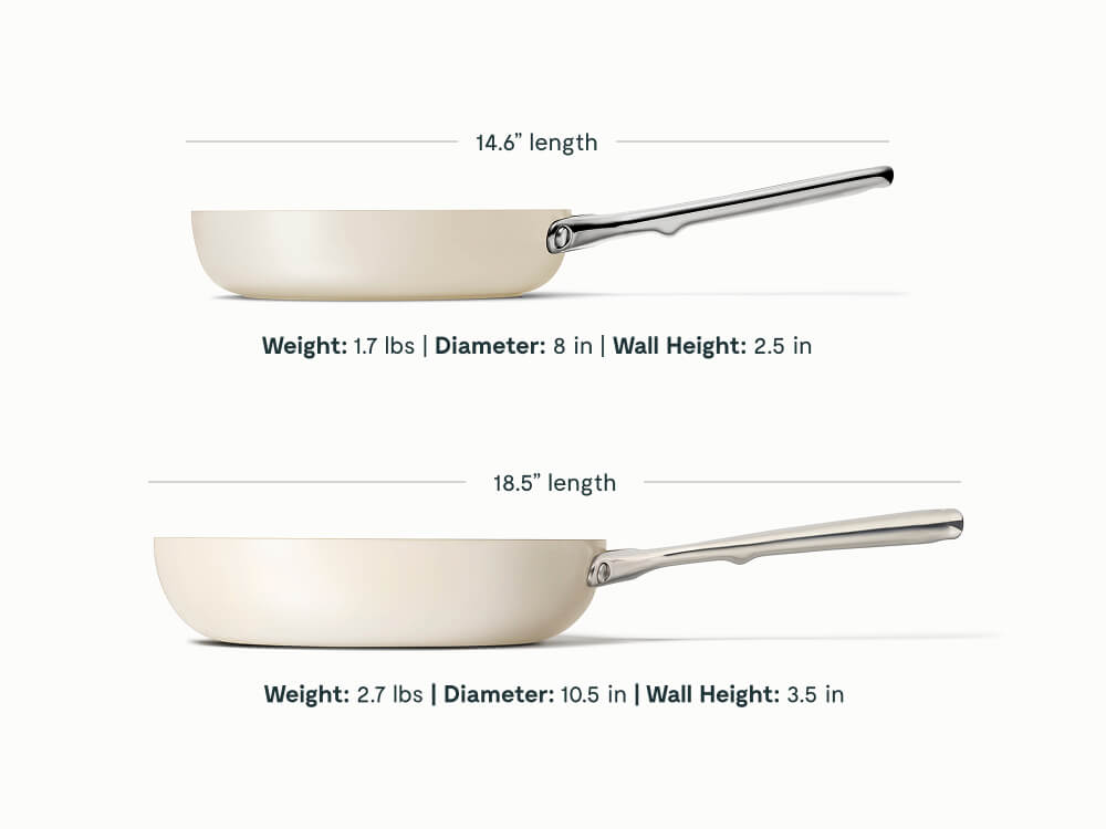 Ceramic-Coated Fry Pan Trio