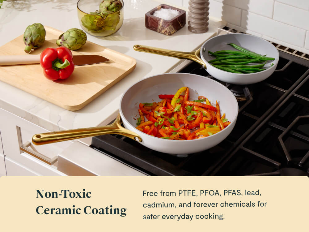 Ceramic-Coated Fry Pan Trio