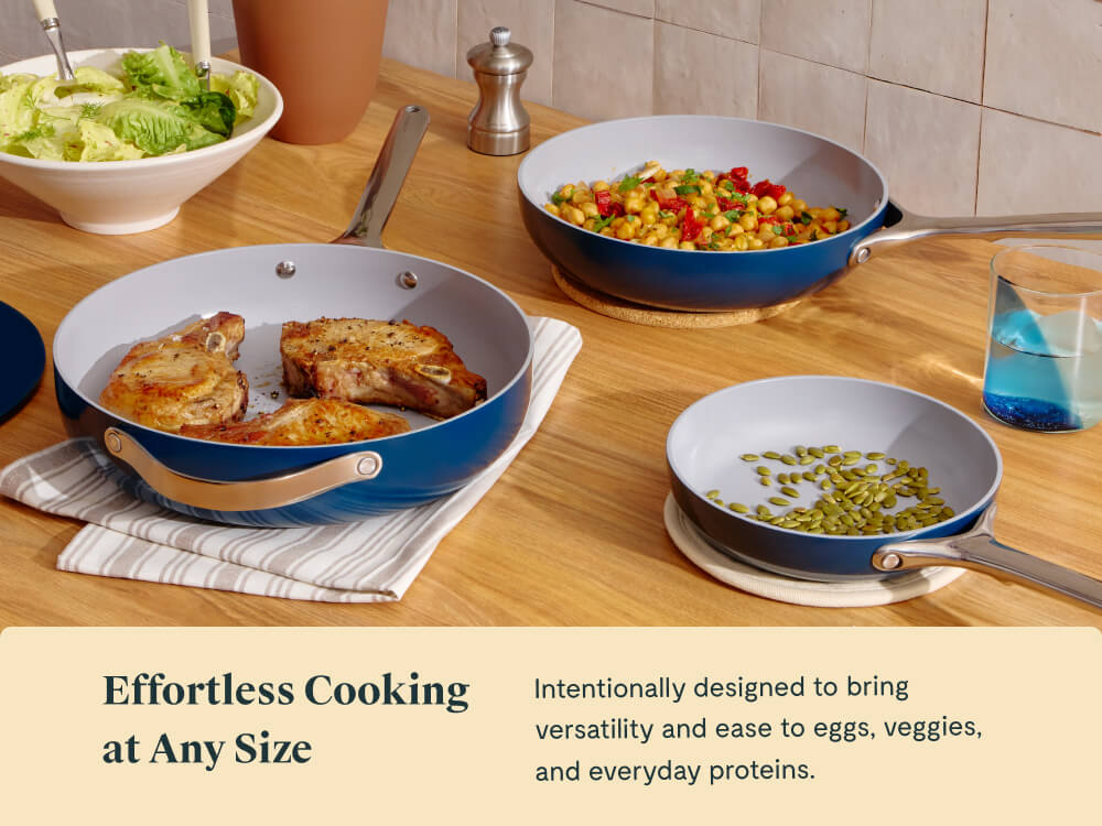 Ceramic-Coated Fry Pan Trio